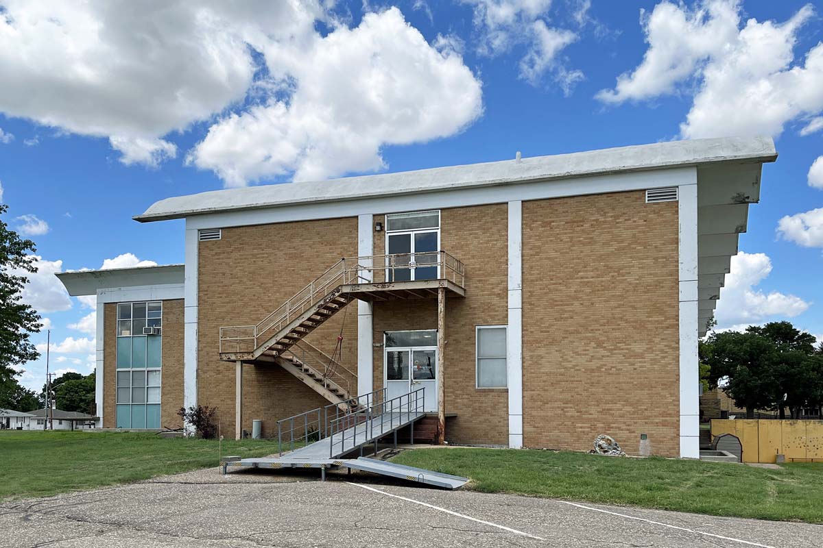 General view 1 of St. Francis Seminary showing the thin-shell concrete roof in June 2023.